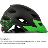 Kinder BMX/Skaterhelm - Verstelbaar 50-57cm - Zwart - Met Korting