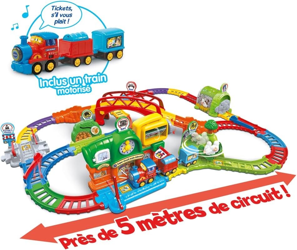 Educatieve Trein Circuit voor Kinderen | 12-60 mnd | Franse Versie | 29% Korting