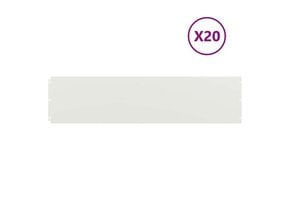 20x Gazonranden Staal Wit 25x103 cm - 41% Korting!