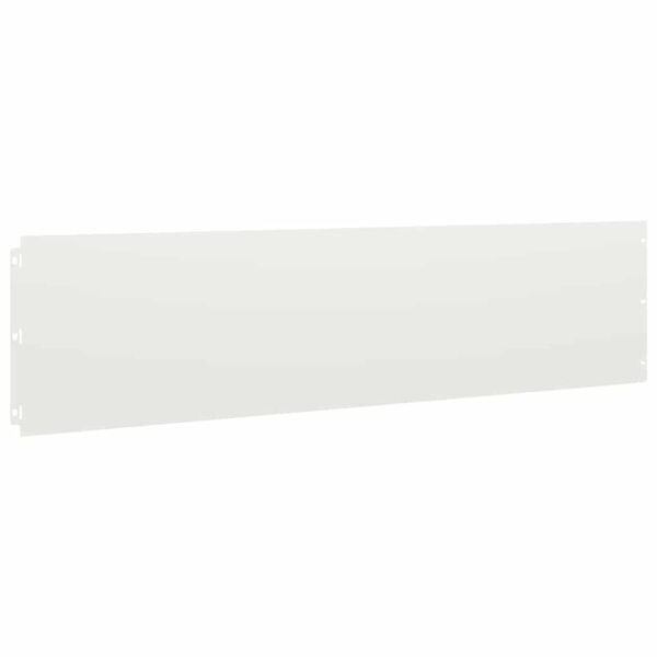 VidaXL Gazonranden 20 stuks 25x103 cm Staal Wit (34% Korting)