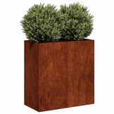 VidaXL Cortenstaal Plantenbak 80x40x80cm - 54% Korting