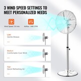 Industriële Staande Ventilator - Zilver - 29% Korting!