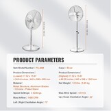 Industriële Staande Ventilator - Zilver - 29% Korting!