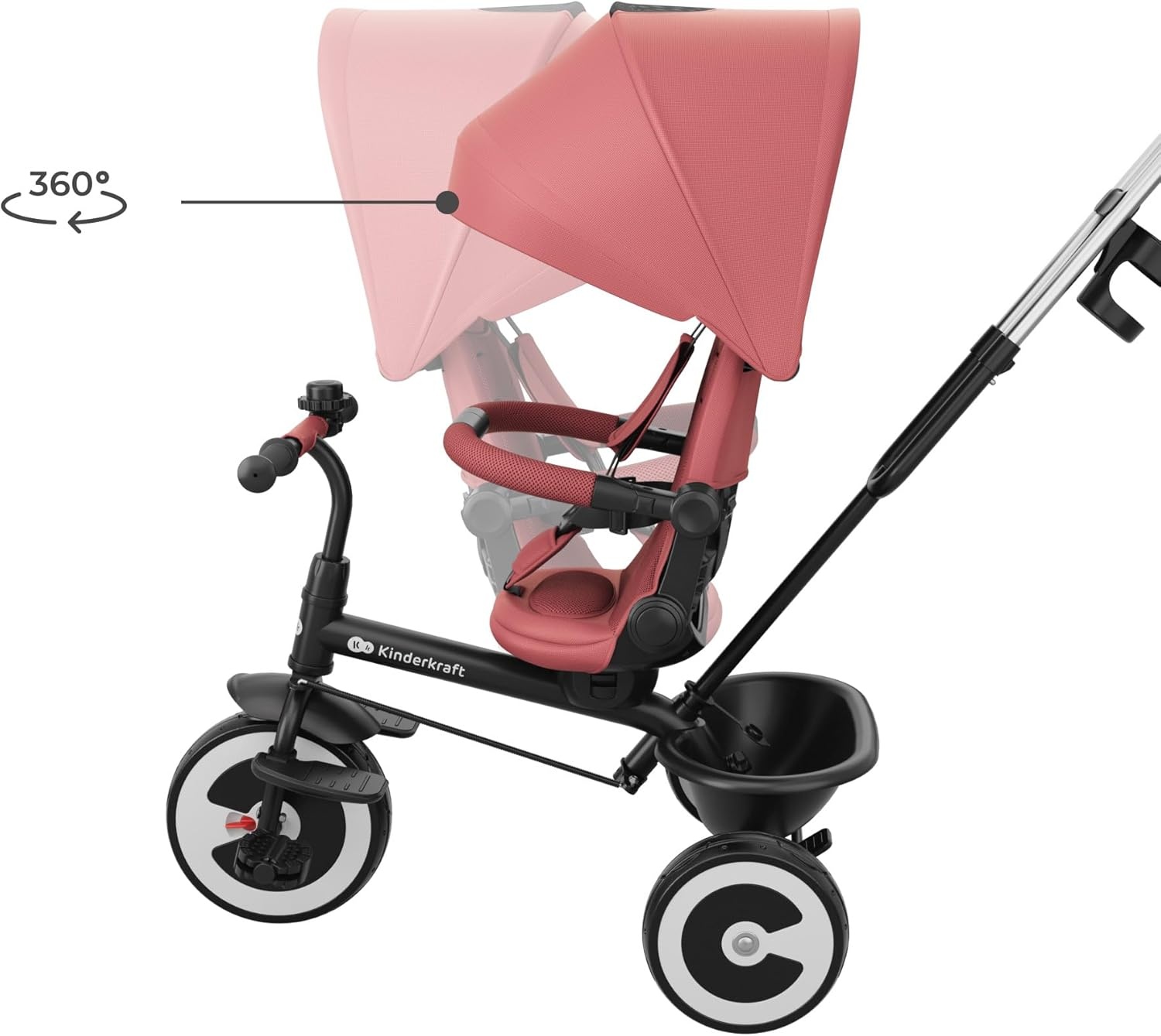 Roze Driewieler Kinderkraft ASTON 2 PRO - 29% Korting