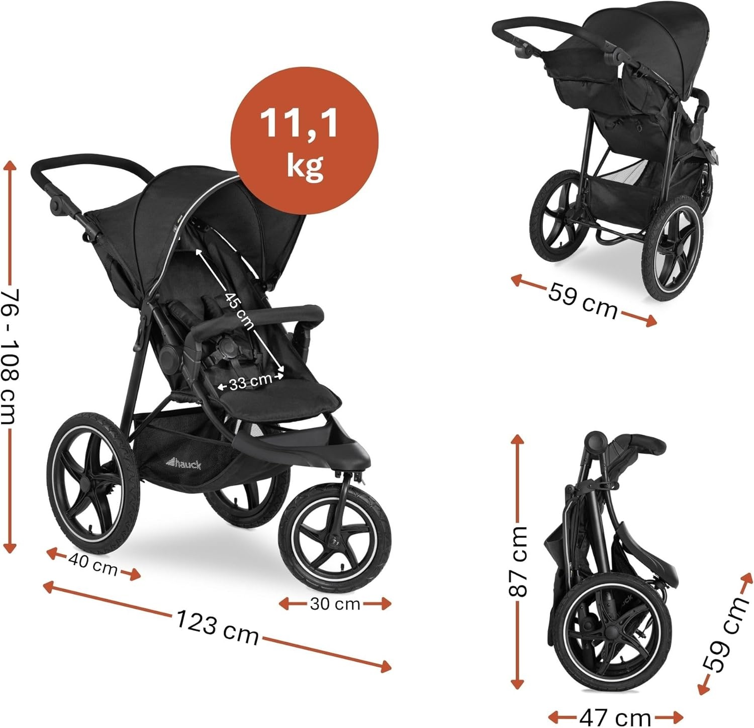 All-terrain Buggy Runner 2 Zwart - 30% Korting