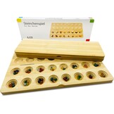 Mancala Steenspel Hus Bao: Hout & 64 Edelstenen met 57% Korting