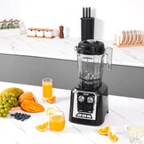 Krachtige 2200W Blender Zwart | 2L | 6 RVS Messen | Bespaar 29%