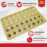 Mancala Steenspel Hus Bao: Hout & 64 Edelstenen met 57% Korting