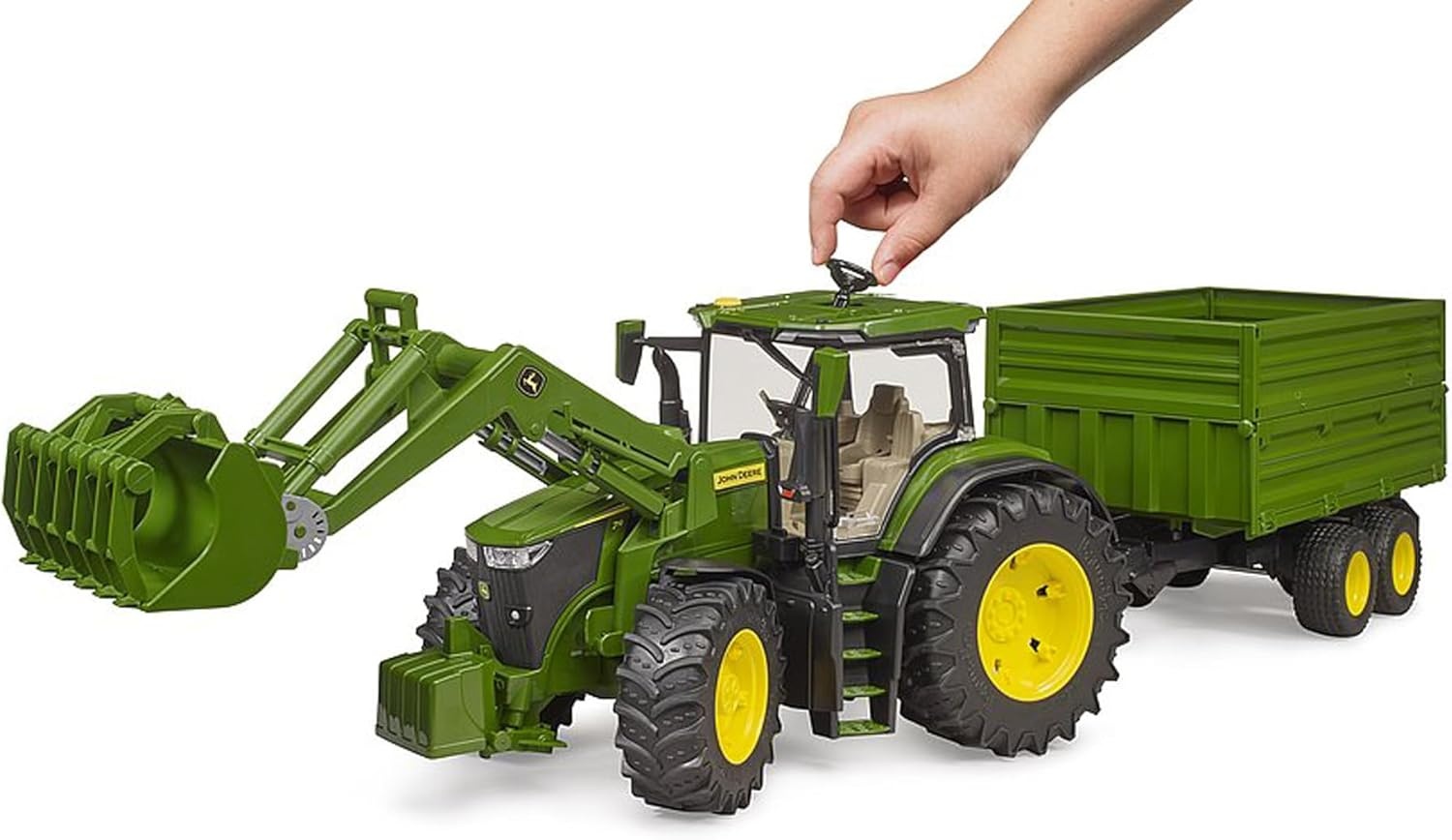 John Deere 7R 350 Tractor met Voorlader & Kieper - 34% Korting!