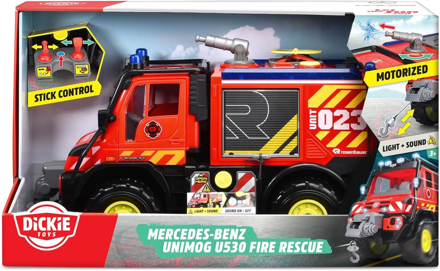 Brandweerauto Mercedes Unimog U530 50cm - Met korting!