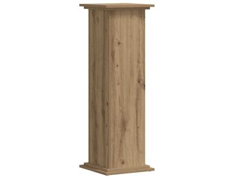Plantenstandaard bewerkt hout - 33x33x100 cm - Artisanaal Eiken - 33% Korting
