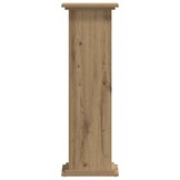 Plantenstandaard bewerkt hout - 33x33x100 cm - Artisanaal Eiken - 33% Korting