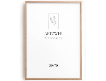 Eikenhouten Fotolijst 50x70 cm - Dunne Posterlijst met Korting
