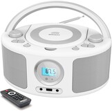 Roze Draagbare Boombox CD-speler | Bluetooth 5.0 | 29% Korting
