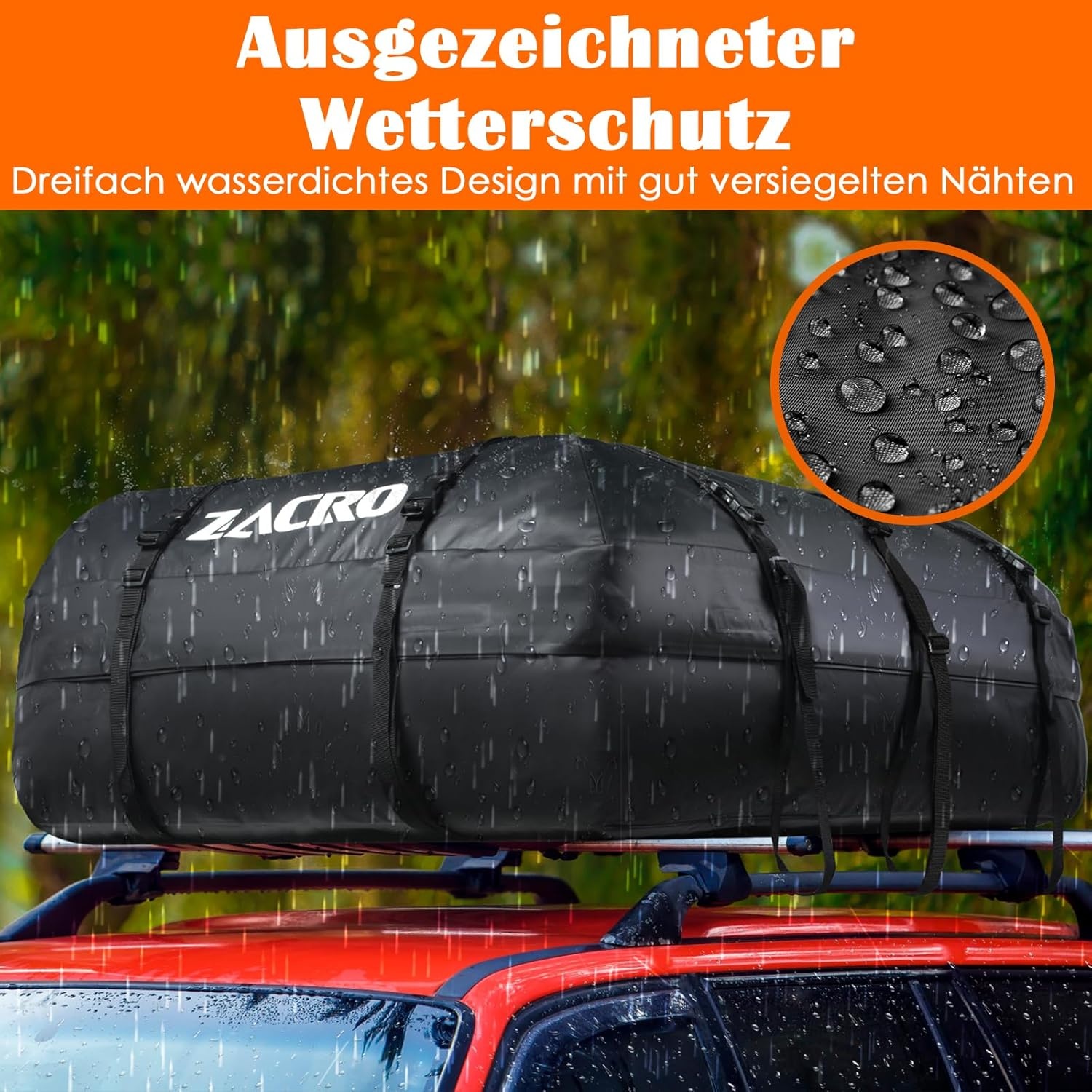 Waterdichte Dakkoffer/Bagagetas 425L voor Auto (met/zonder dakdrager) - 34% Korting