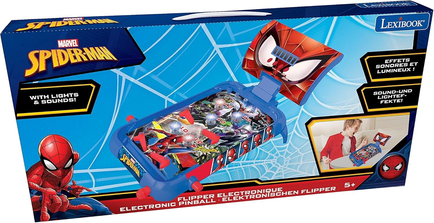 Marvel Spider-Man Flipperspel Blauw/Rood - 34% Korting!