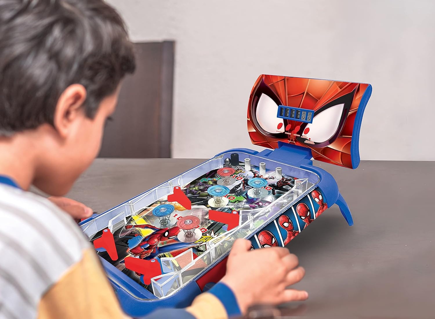 Marvel Spider-Man Flipperspel Blauw/Rood - 34% Korting!