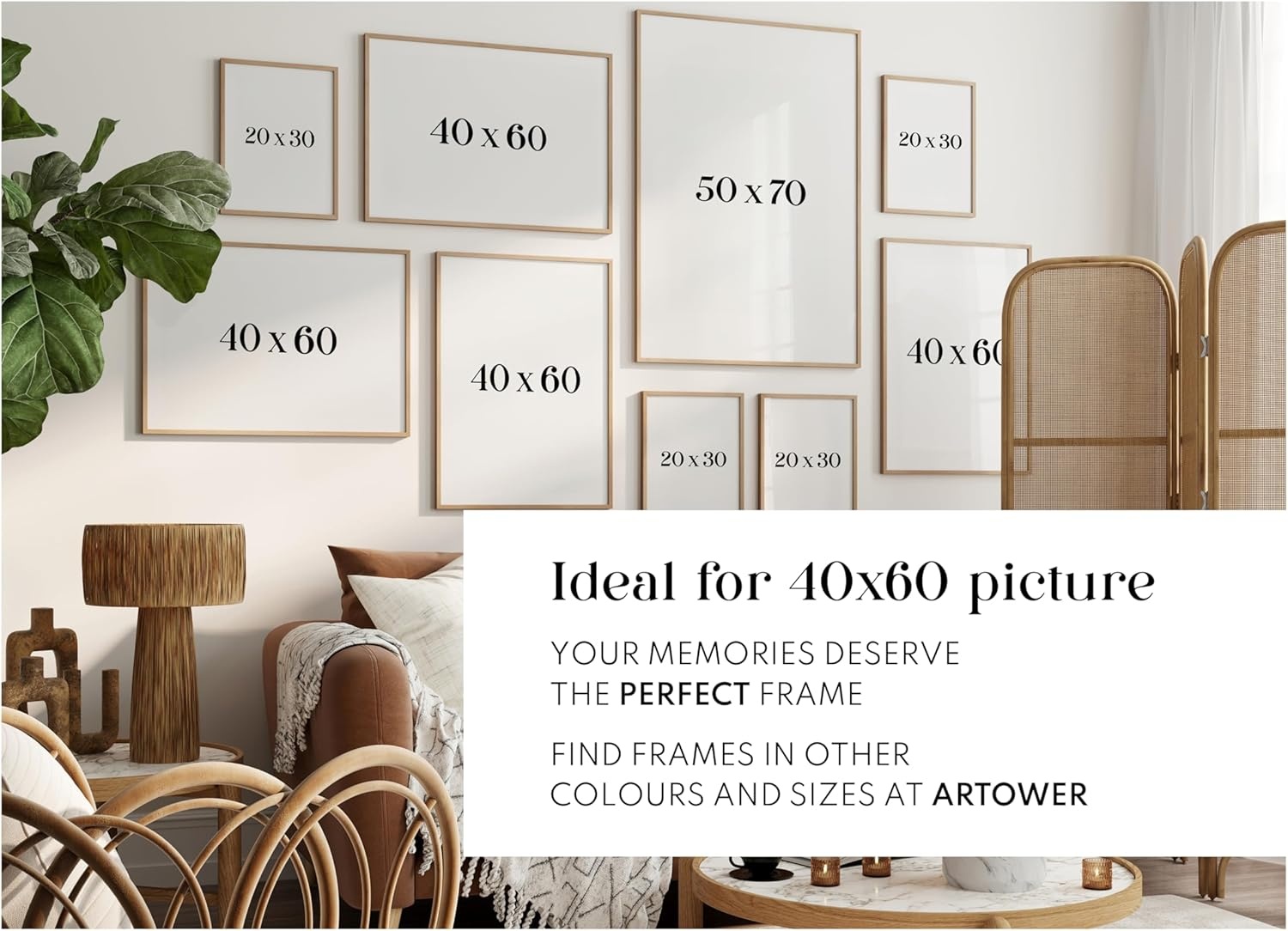 Eiken Houten Fotolijst Posterlijst 40x60 cm - 29% Korting