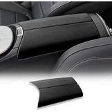 Alcantara Middenconsole & Armleuning Afdekking Zwart - Mercedes C-Klasse W205/GLC X253