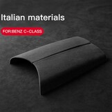 Alcantara Middenconsole & Armleuning Afdekking Zwart - Mercedes C-Klasse W205/GLC X253