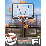 Verstelbare Basketbalstandaard Kinderen Outdoor - 150-210cm, 29% Korting!
