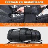 425L Waterdichte Dakkoffer - Universeel & Zonder Dakdrager