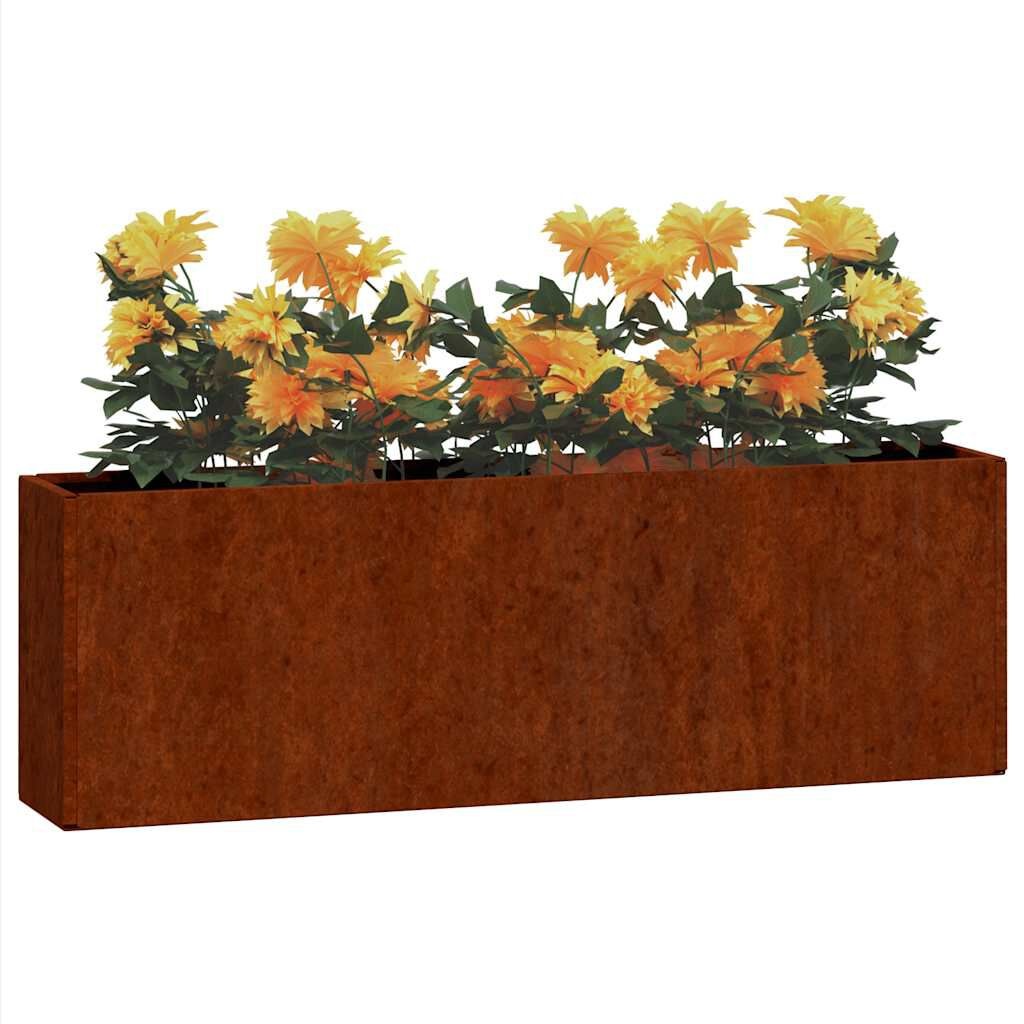 2x Cortenstaal Wandplantenbakken 53cm - Roestig, 34% Korting