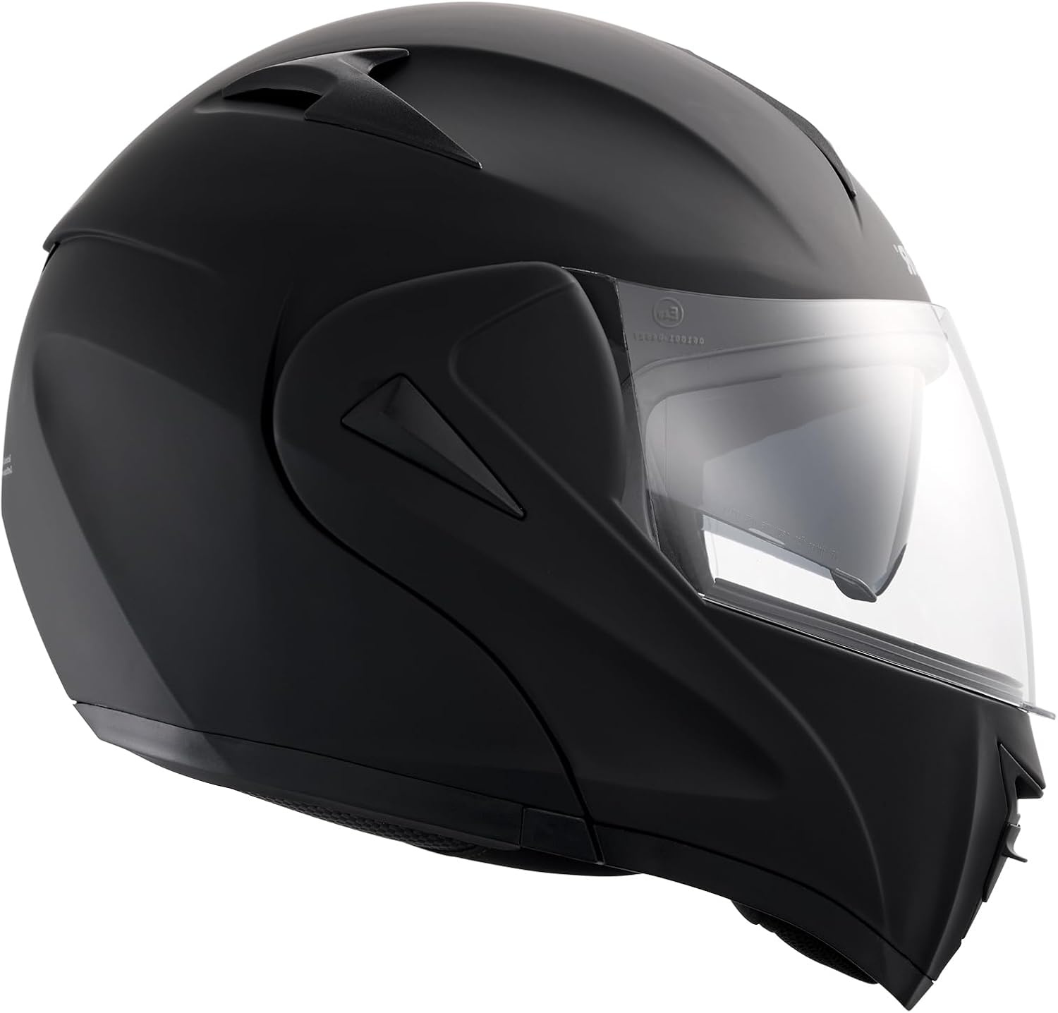 Systeemhelm Zwart ECE Gekeurd | Transparant & Zonnevizier | 29% Korting