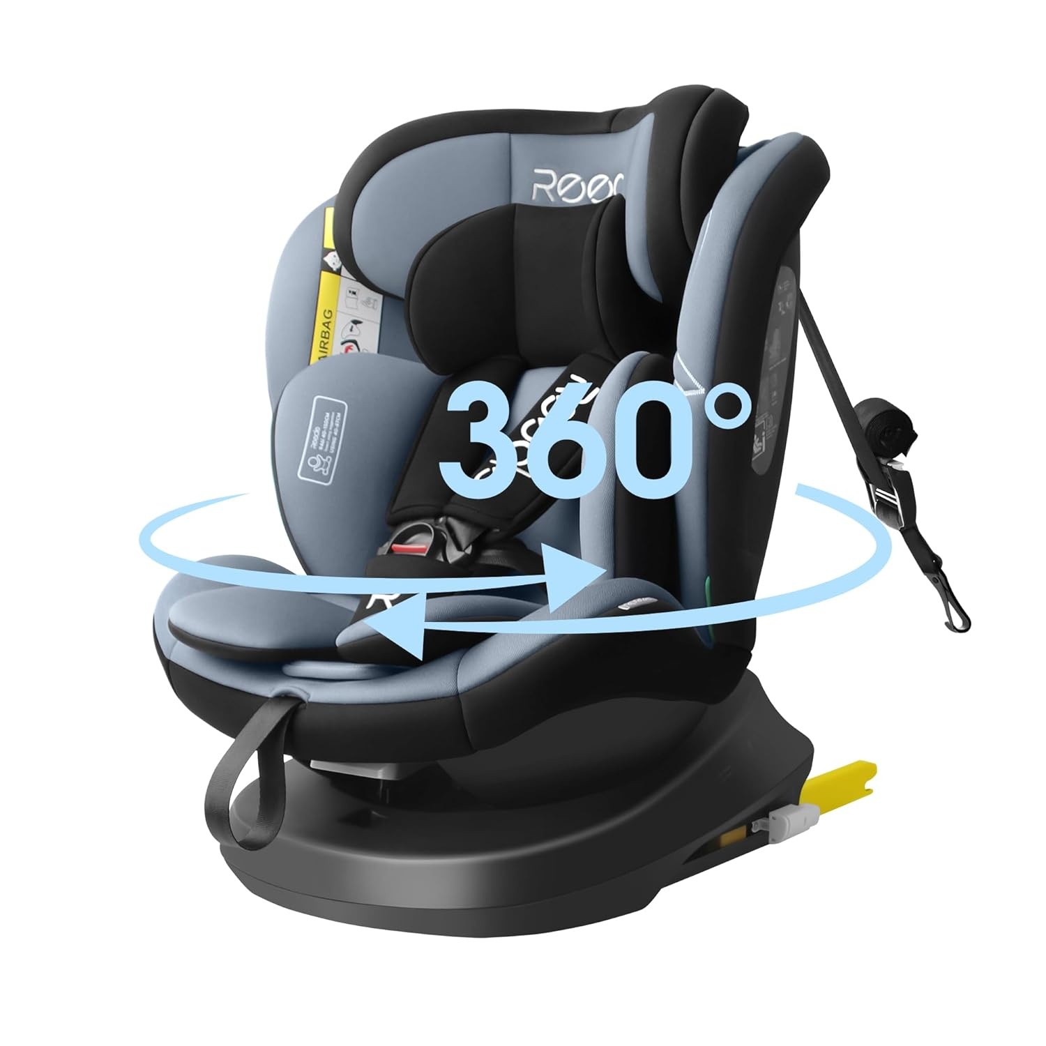 Draaibare i-Size Autostoel 40-150cm (0-36kg) - Zwart (30% Korting)