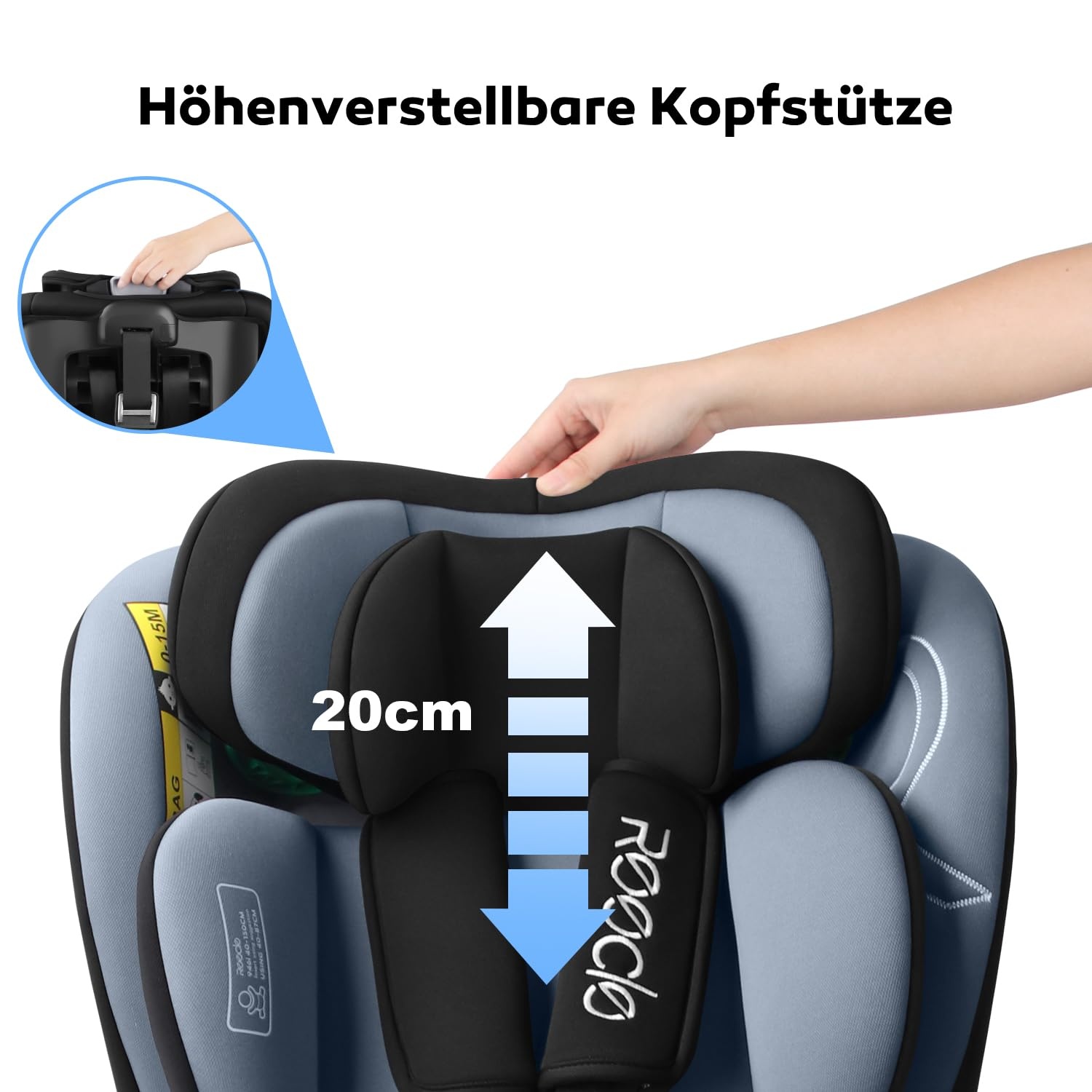 Draaibare i-Size Autostoel 40-150cm (0-36kg) - Zwart (30% Korting)