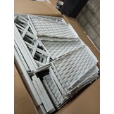 Witte Plantenbak met Latwerk 120x40x136 cm - 54% Korting