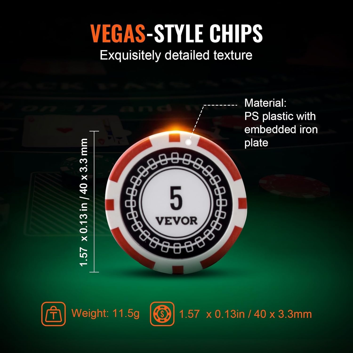 Pokerchipset 300-delig met Aluminium Koffer - Nu 33% Korting!