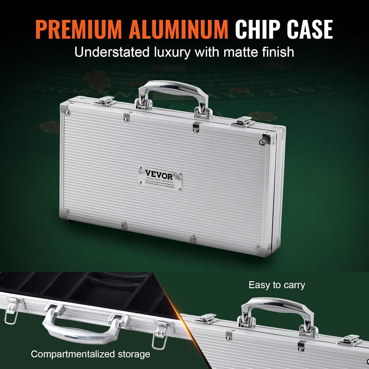 Pokerchipset 300-delig met Aluminium Koffer - Nu 33% Korting!