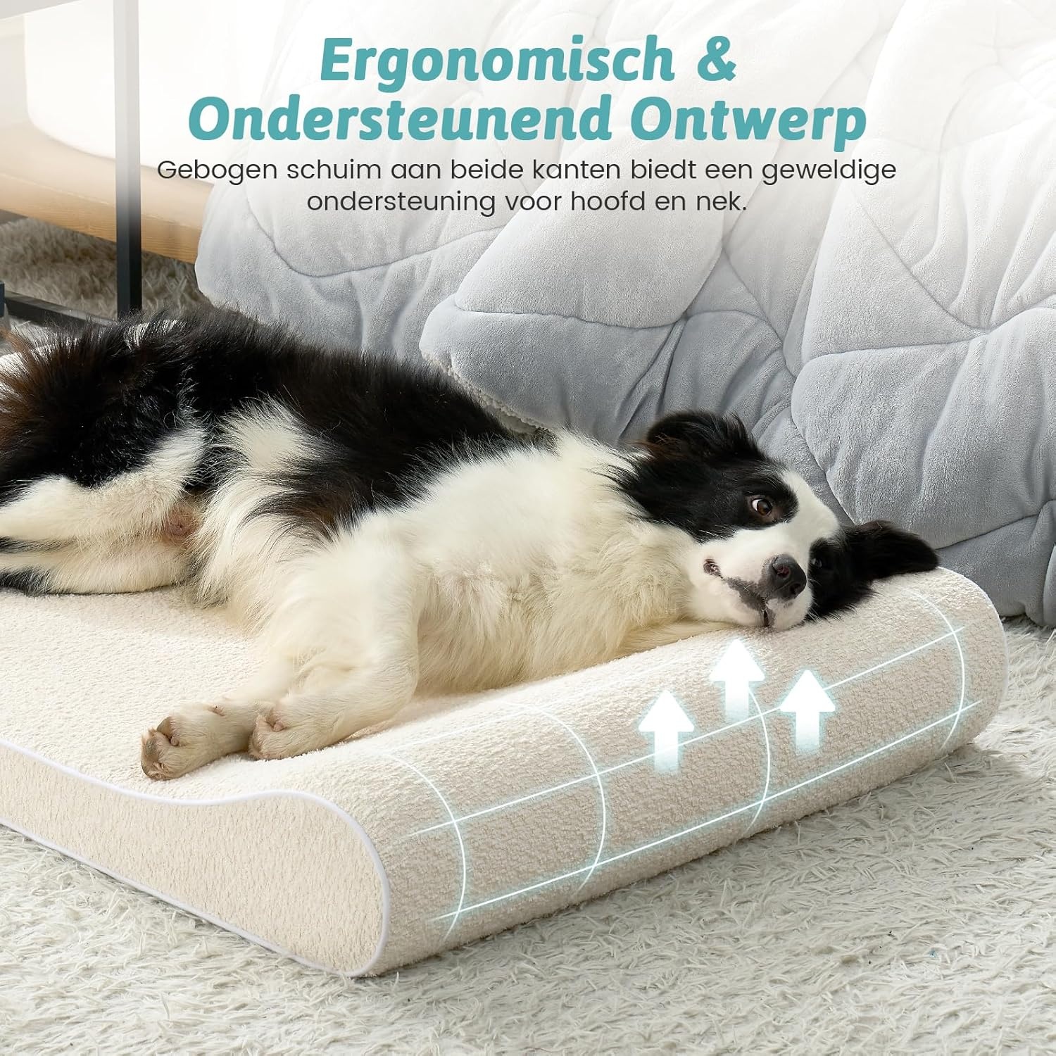 Orthopedisch Hondenbed voor Grote Honden - Beige, 29% Korting!