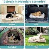 Orthopedisch Hondenbed voor Grote Honden - Beige, 29% Korting!