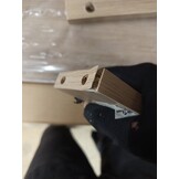 Opbergbox bewerkt hout 70x40x38 cm - Artisanaal Eiken