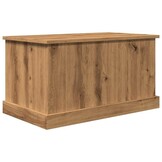 Opbergbox bewerkt hout 70x40x38 cm - Artisanaal Eiken