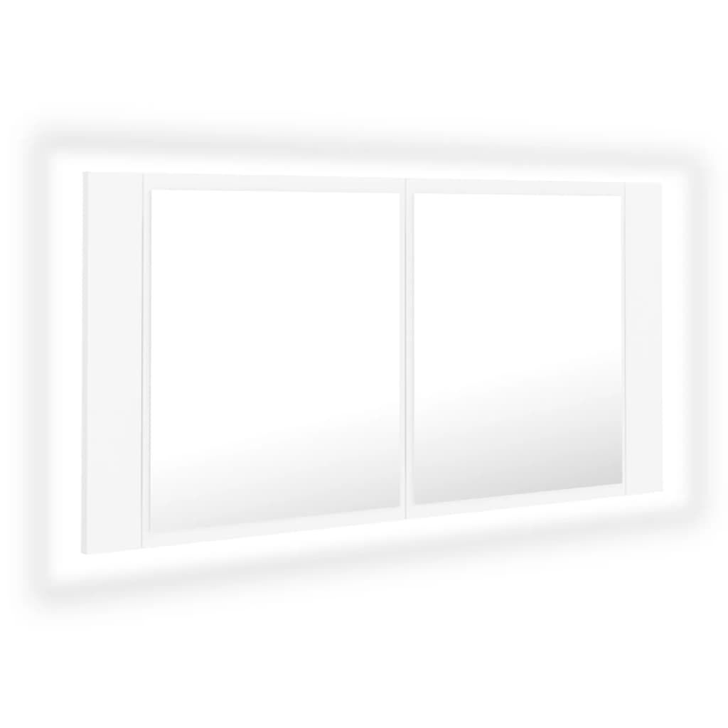 Badkamerkast met Spiegel & LED - Wit - 53% Korting