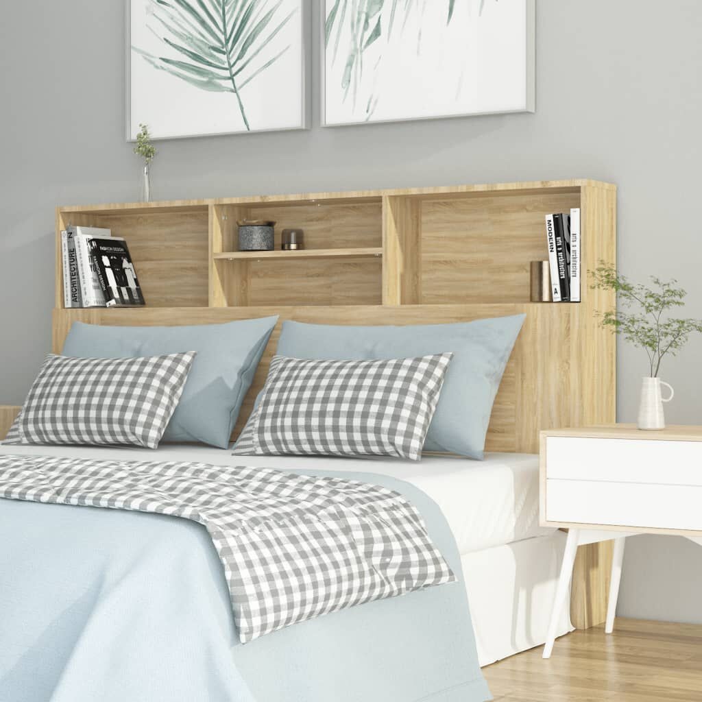 Hoofdbordkast Sonoma Eiken 160cm - Met Korting!
