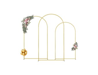 3-delige Gouden Bruiloftsboog - 140x244 cm - 34% Korting