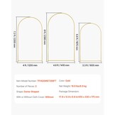 3-delige Gouden Bruiloftsboog - 140x244 cm - 34% Korting