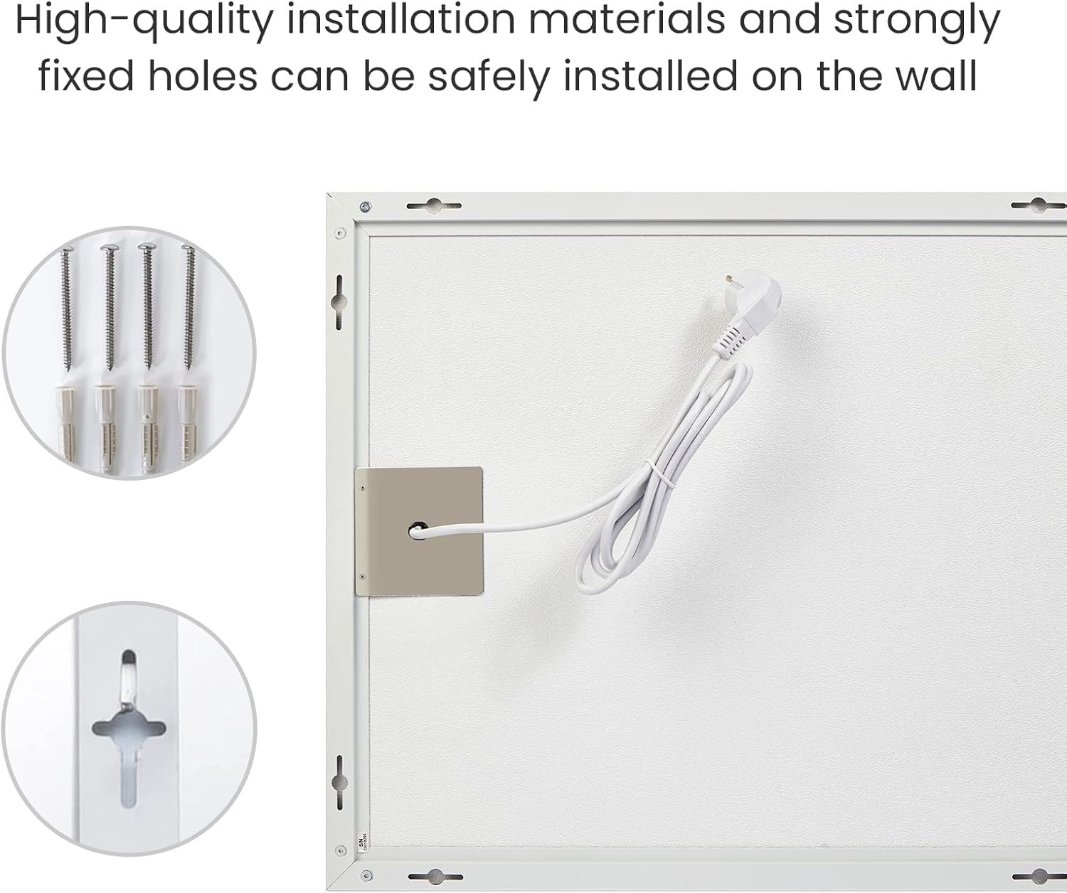 Infrarood Verwarmingspaneel 600W - Wandmontage - Nu 29% Korting!