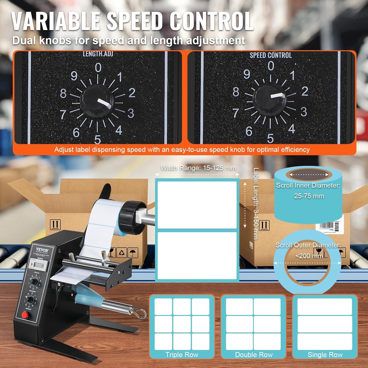 Automatische Label Dispenser VEVOR: 54% Korting op Barcode & Etiketten