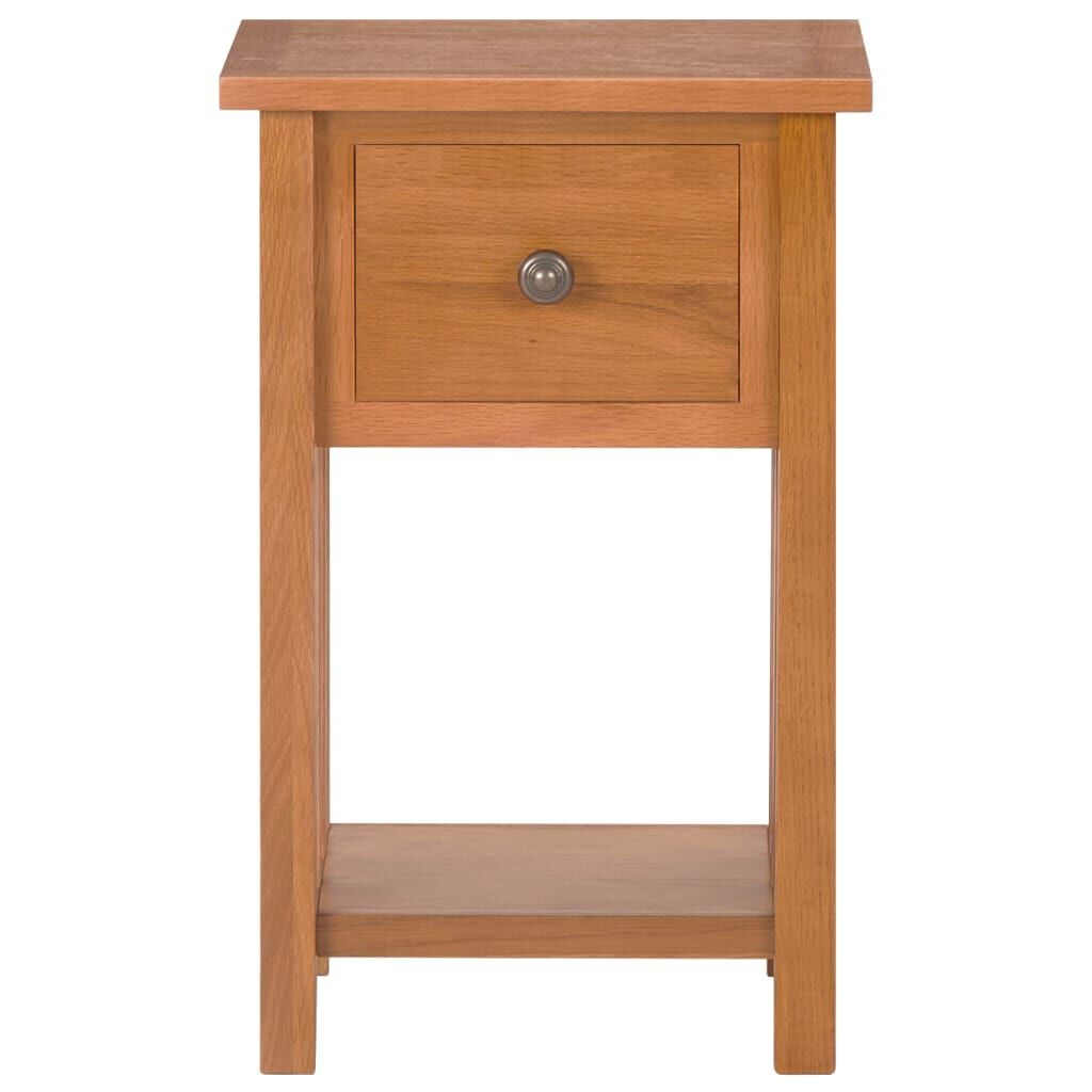 vidaXL Eikenhout Bijzettafel met Lade 55cm - 70% Korting