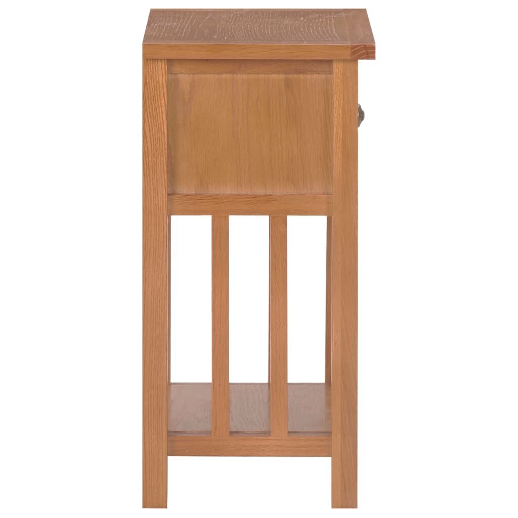 vidaXL Eikenhout Bijzettafel met Lade 55cm - 70% Korting