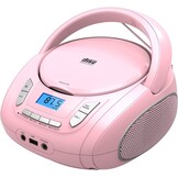 Roze Boombox CD-speler met Bluetooth & FM Radio - 29% Korting