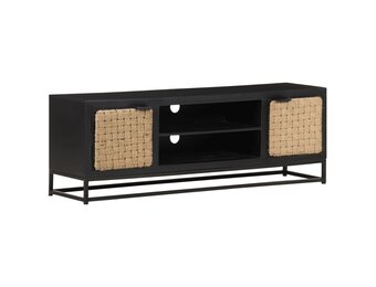 Industrieel TV-meubel 120cm Massief Mangohout - 34% Korting!