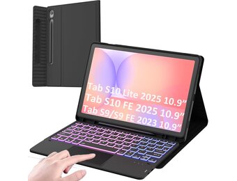 Verlicht QWERTY Toetsenbord met Touchpad voor Samsung Galaxy Tab S9/S9 FE 11"