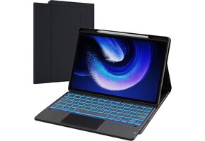 ROOFEI Toetsenbordhoes QWERTZ met Touchpad voor Xiaomi Pad 6/6 Pro (Zwart) - 29% Korting!