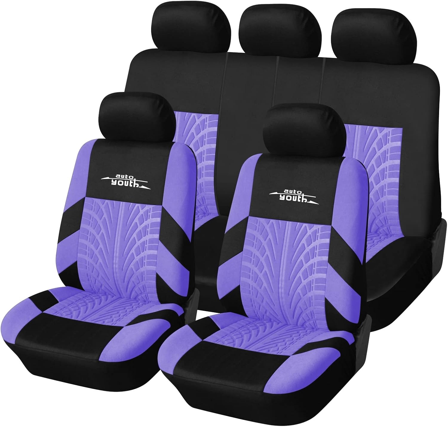 Universele AUTOYOUTH Autostoelhoezen Set - Grijs (29% Korting)